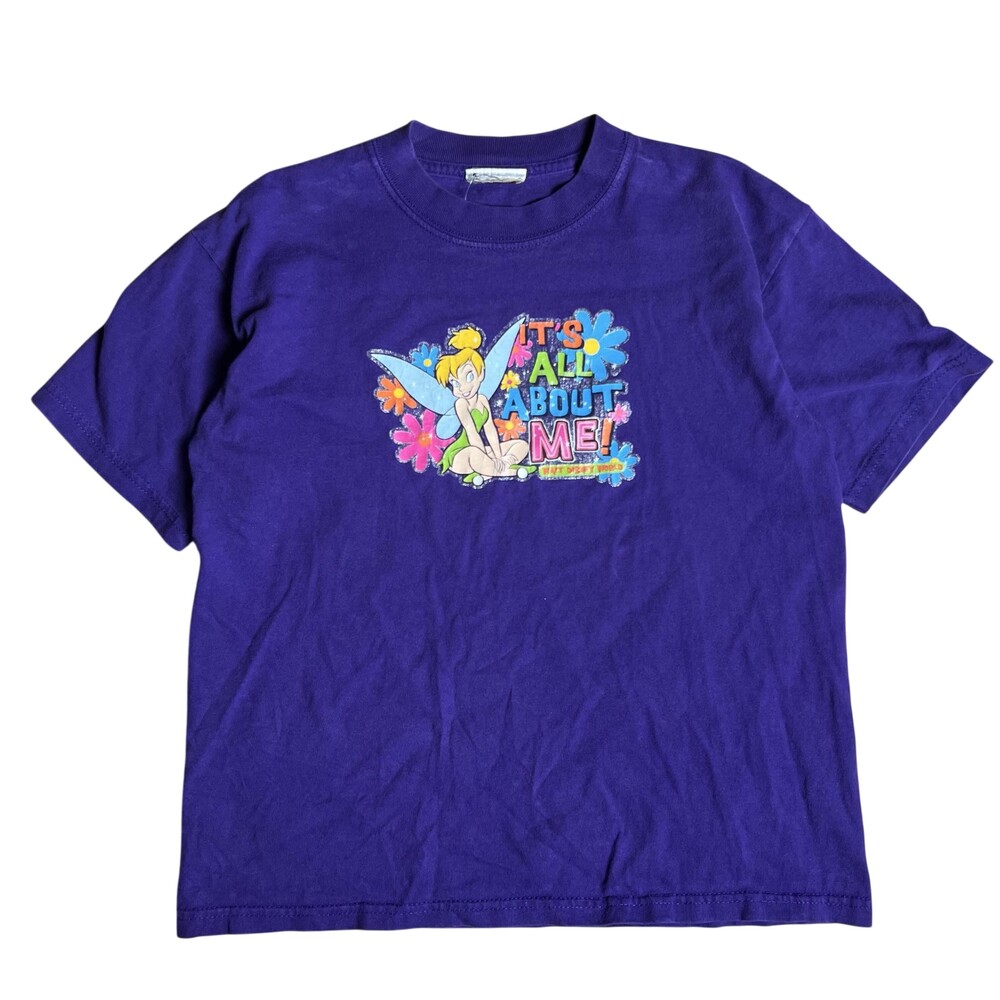 Walt Disney World Shirt Womens S Purple Tinker Bell Basic Cotton Graphic